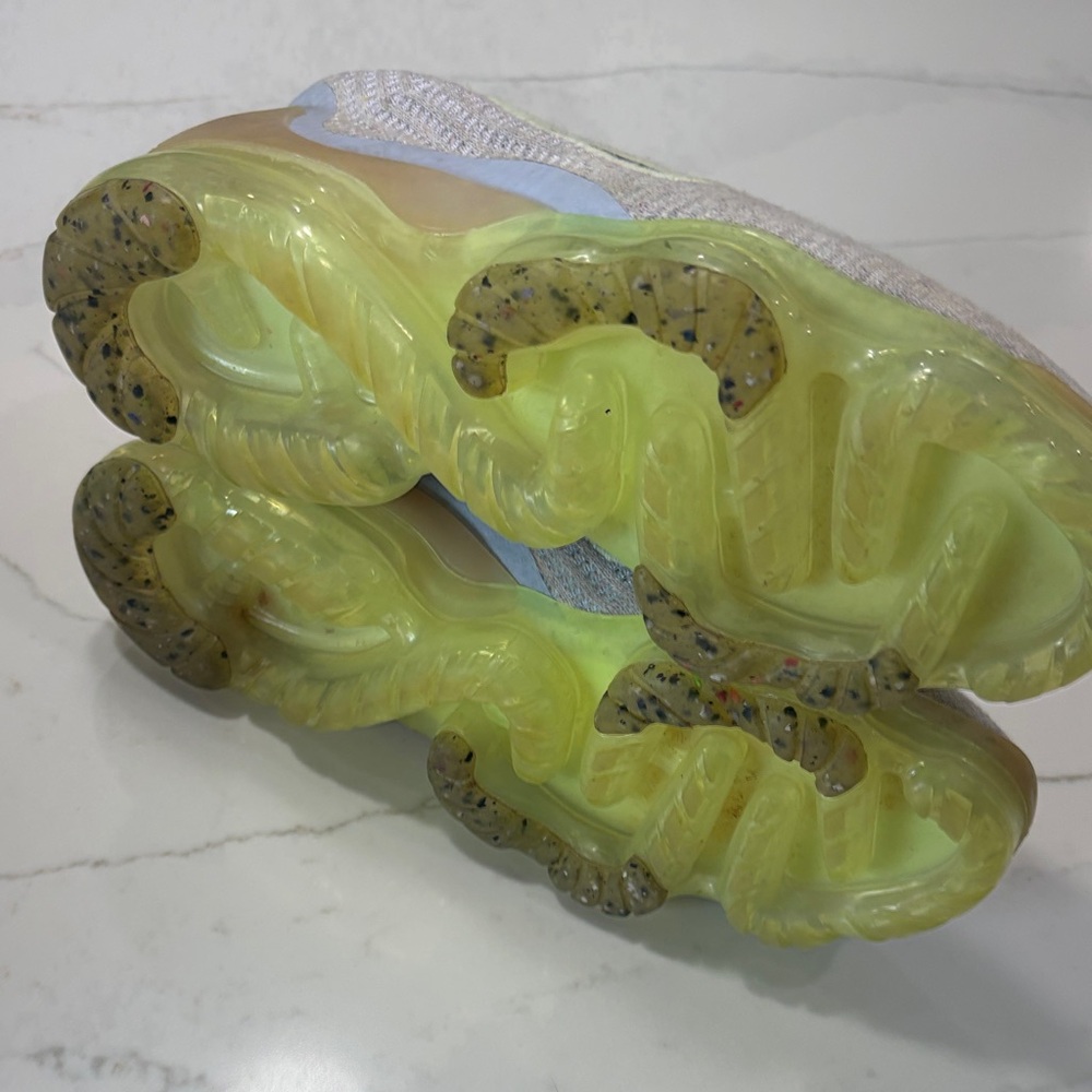 Nike Lavender and Lime Women's VaporMax Knit Sneakers - Picture 13 of 15